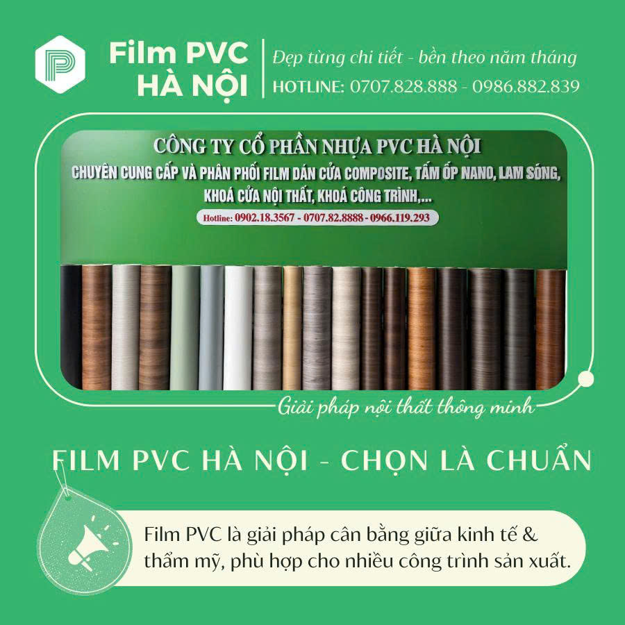 PVC Hà Nội là Đại lý film dán cửa uy tín hàng đầu