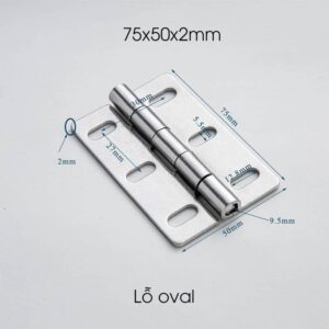 Cấu tạo cơ bản của bản lề lá inox