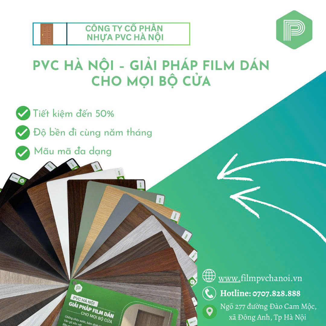 Film nhựa PVC cho cửa gỗ