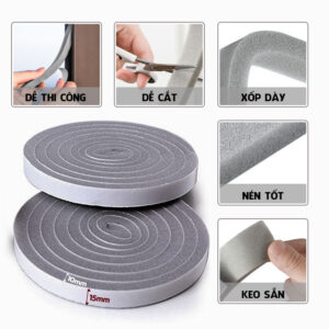Gioăng xốp dán ống gió thi công nhanh, tiết kiệm thời gian và nhân công