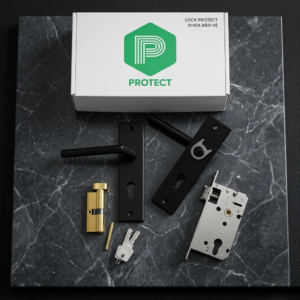 Khóa Protect PR6 Black thiết kế hiện đại nâng tầm không gian nội thất