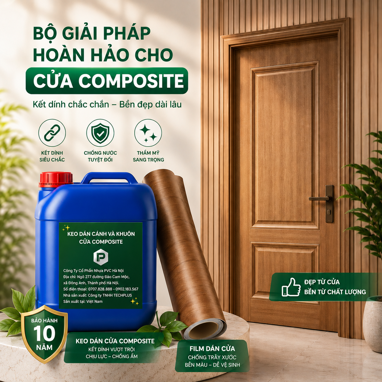 Keo dán cửa Composite chuyên dụng