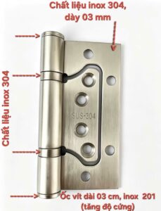 Bản lề Inox 304