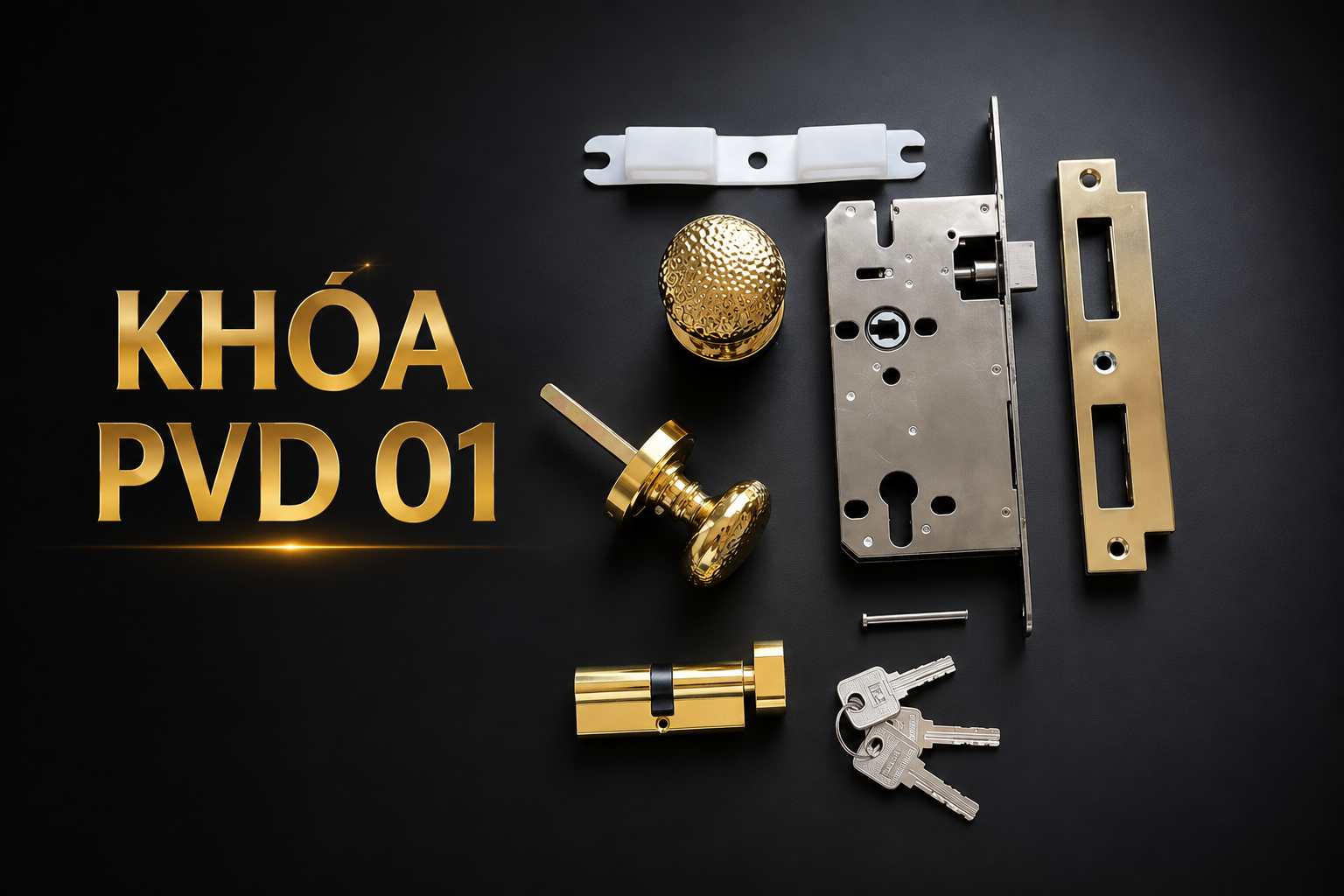 Khóa cửa PVD 01